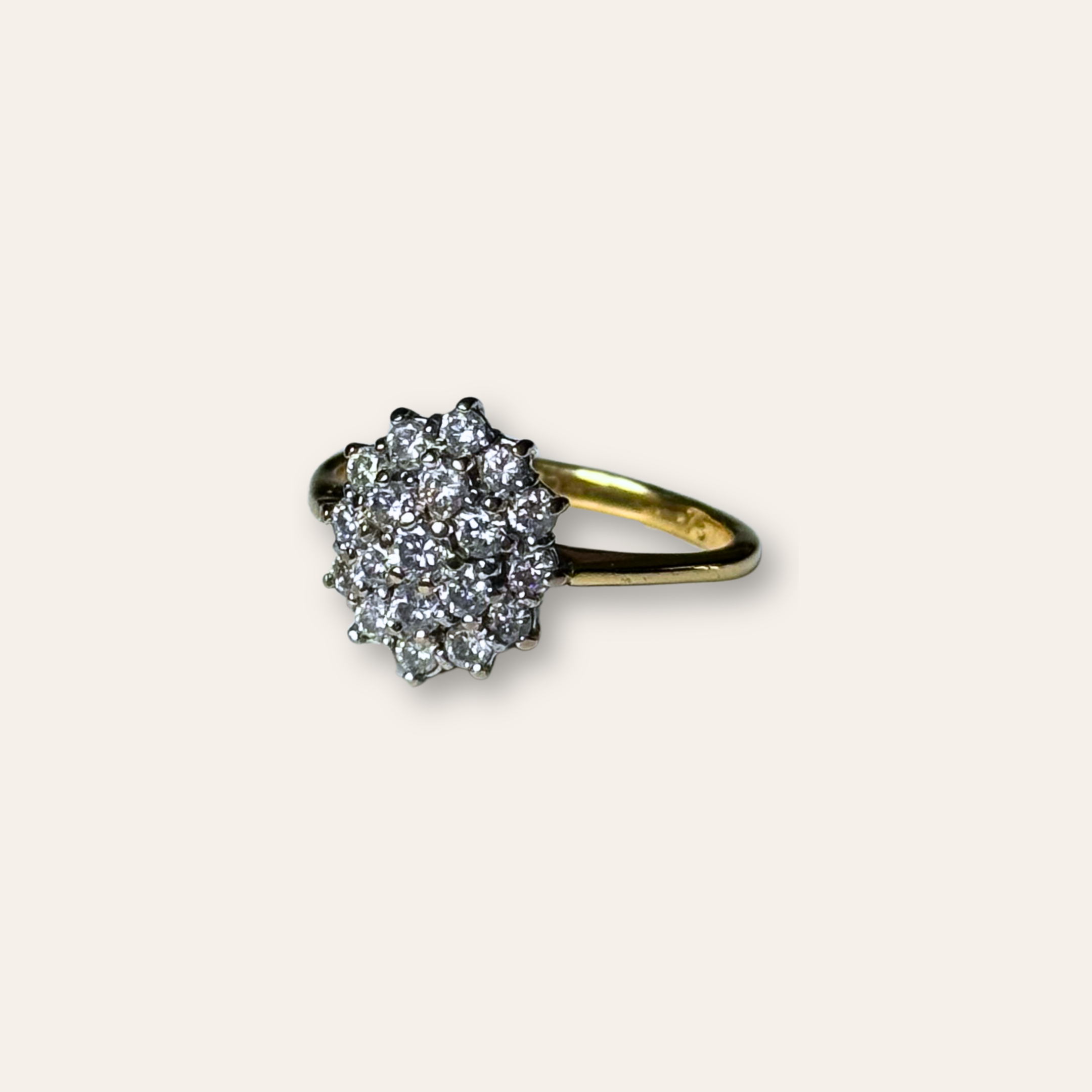 Diamant Cluster Ring 18k