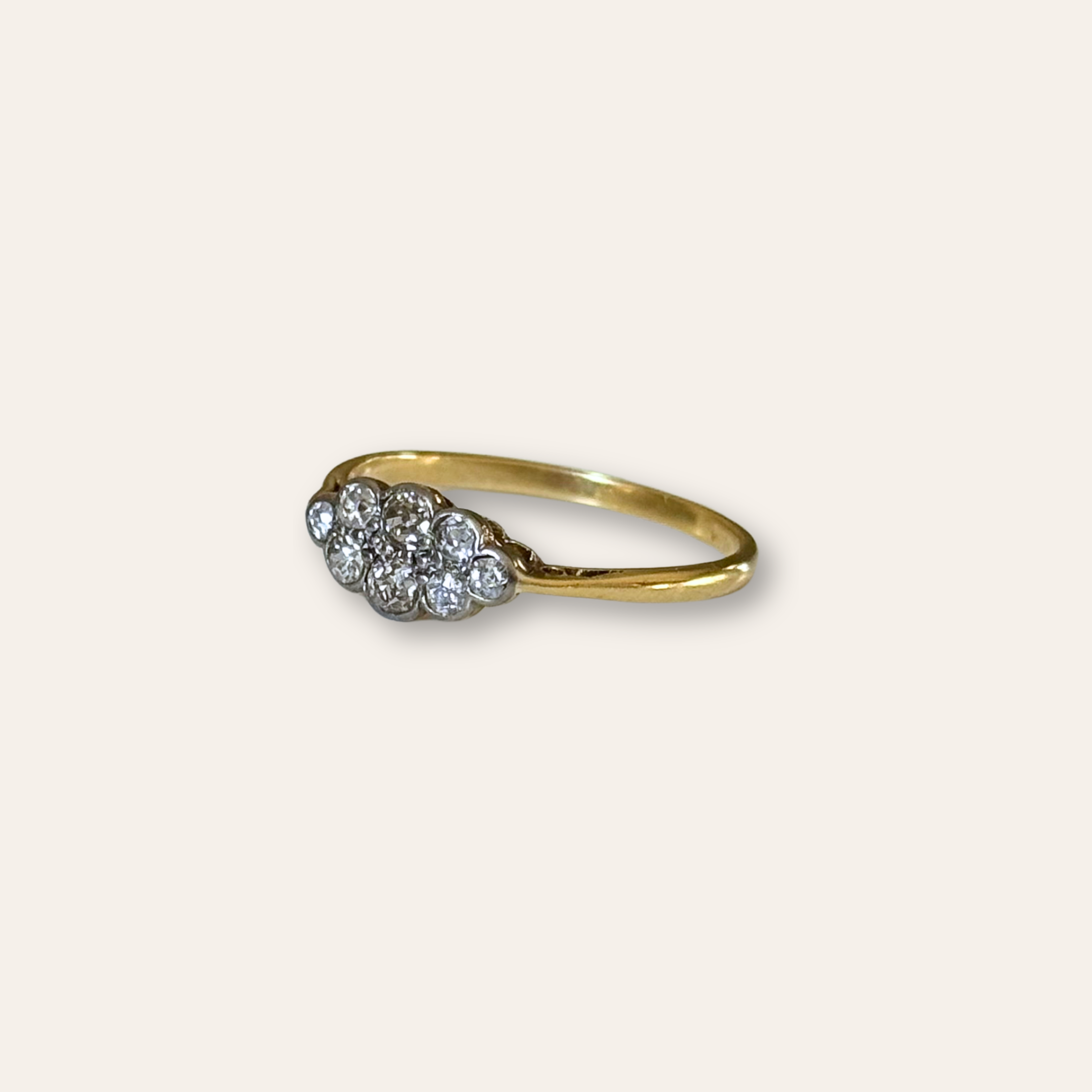 Diamant Cluster Ring 18k ‘1930’