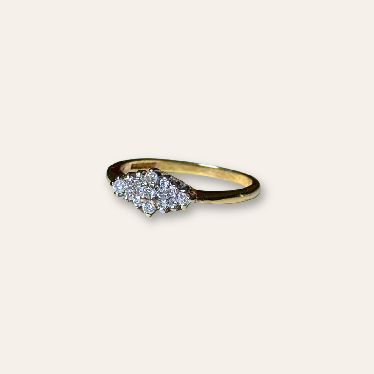 Diamant Cluster Ring