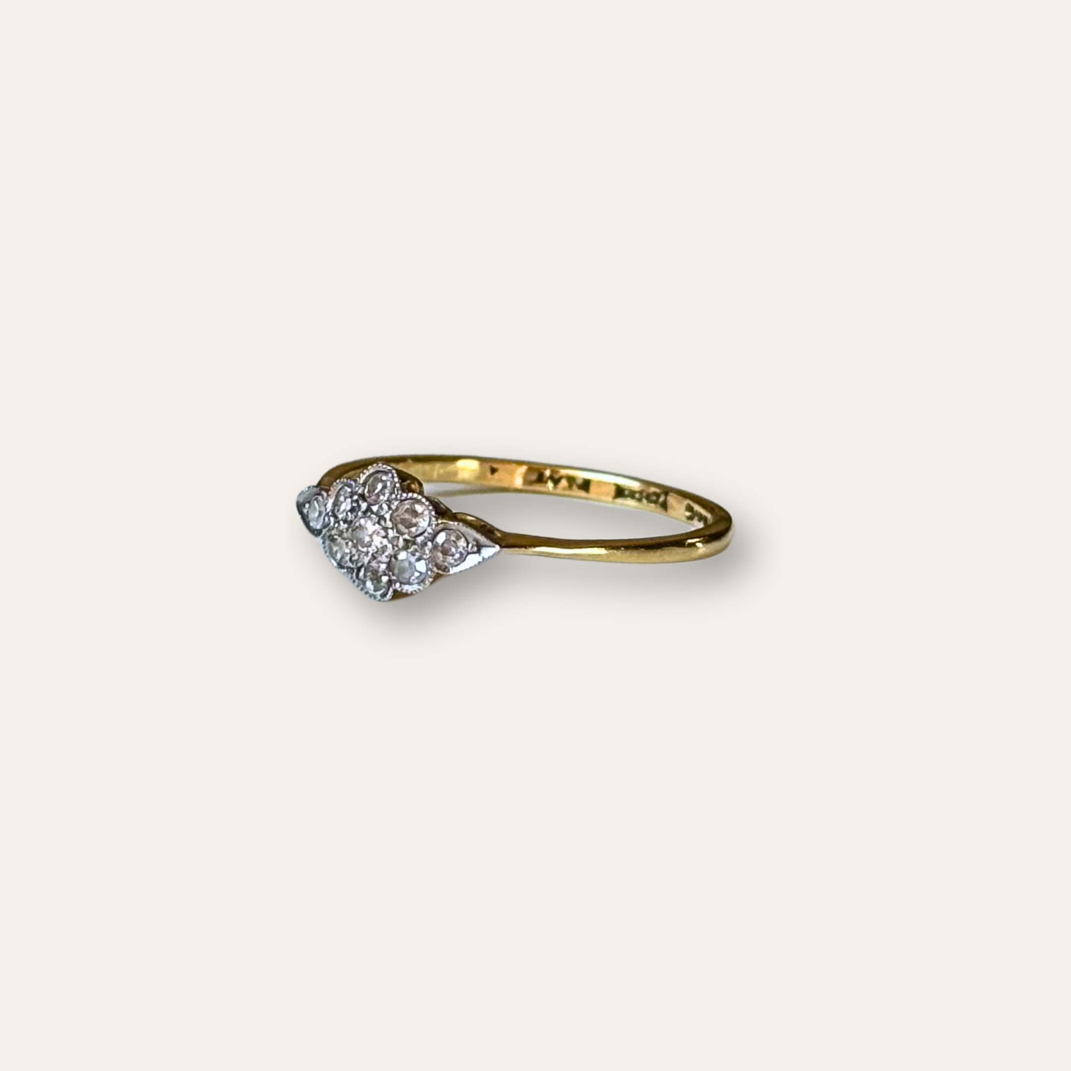 Diamant Cluster Ring 18k