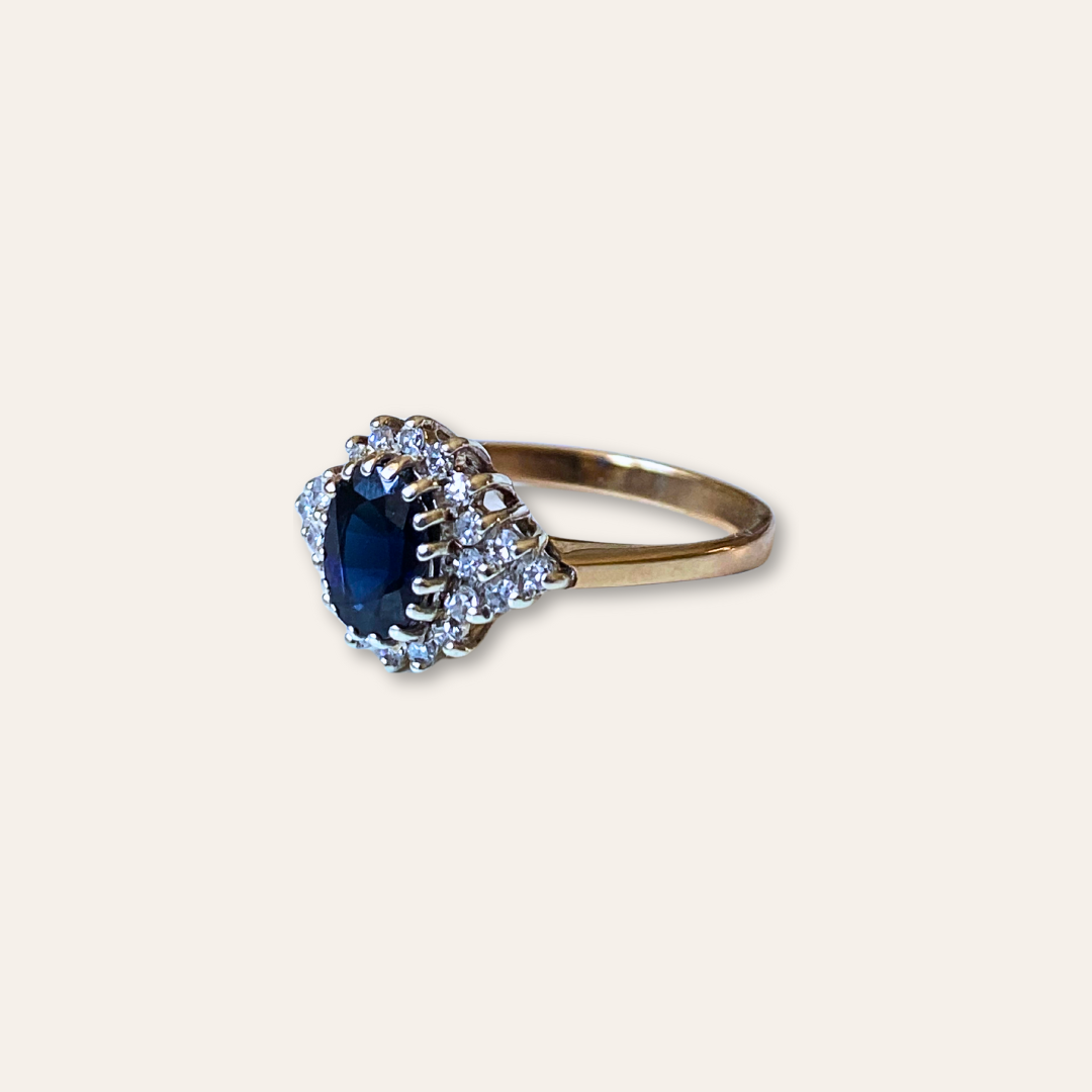 Donna | Saffier & Diamant Ring