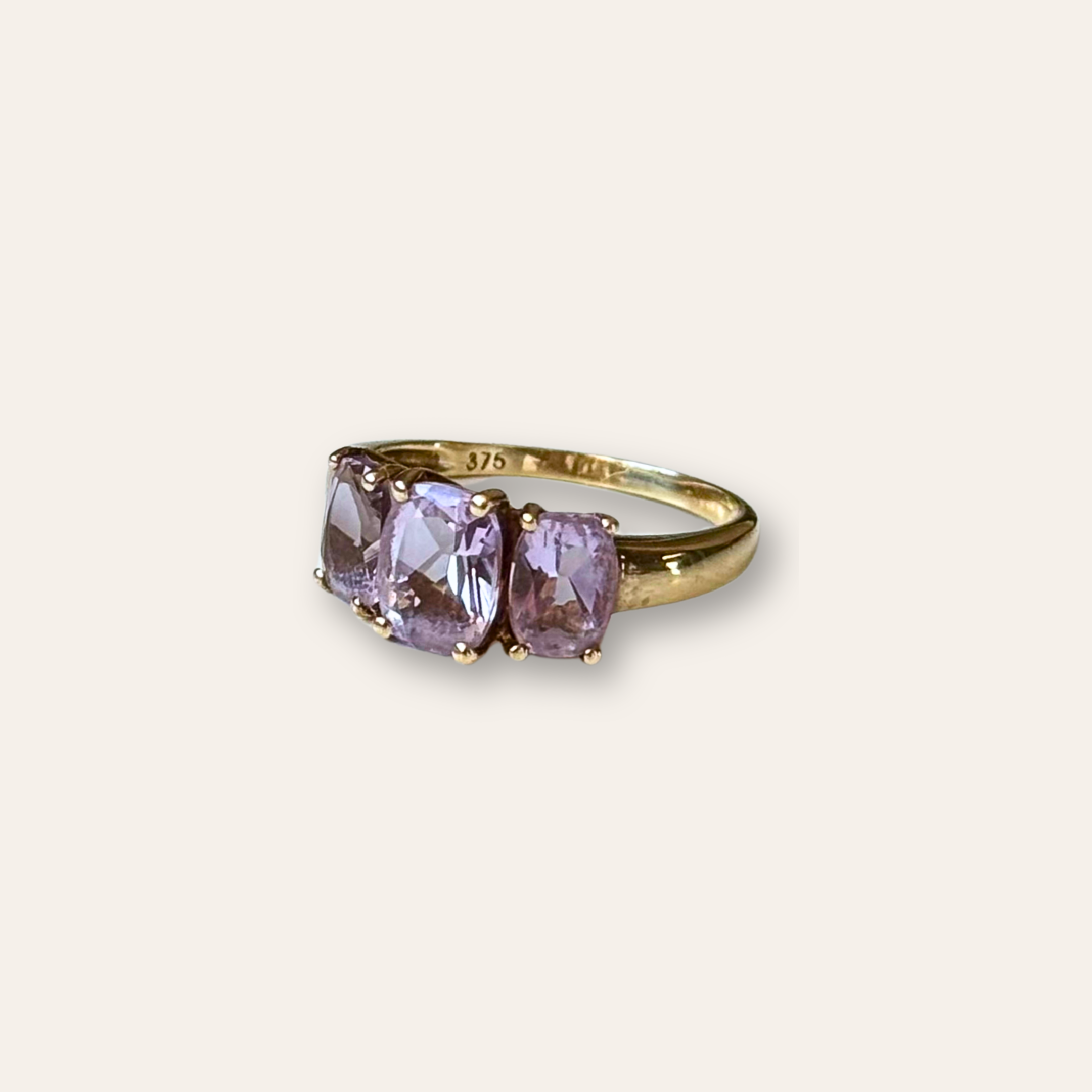 Amethist Trilogie Ring