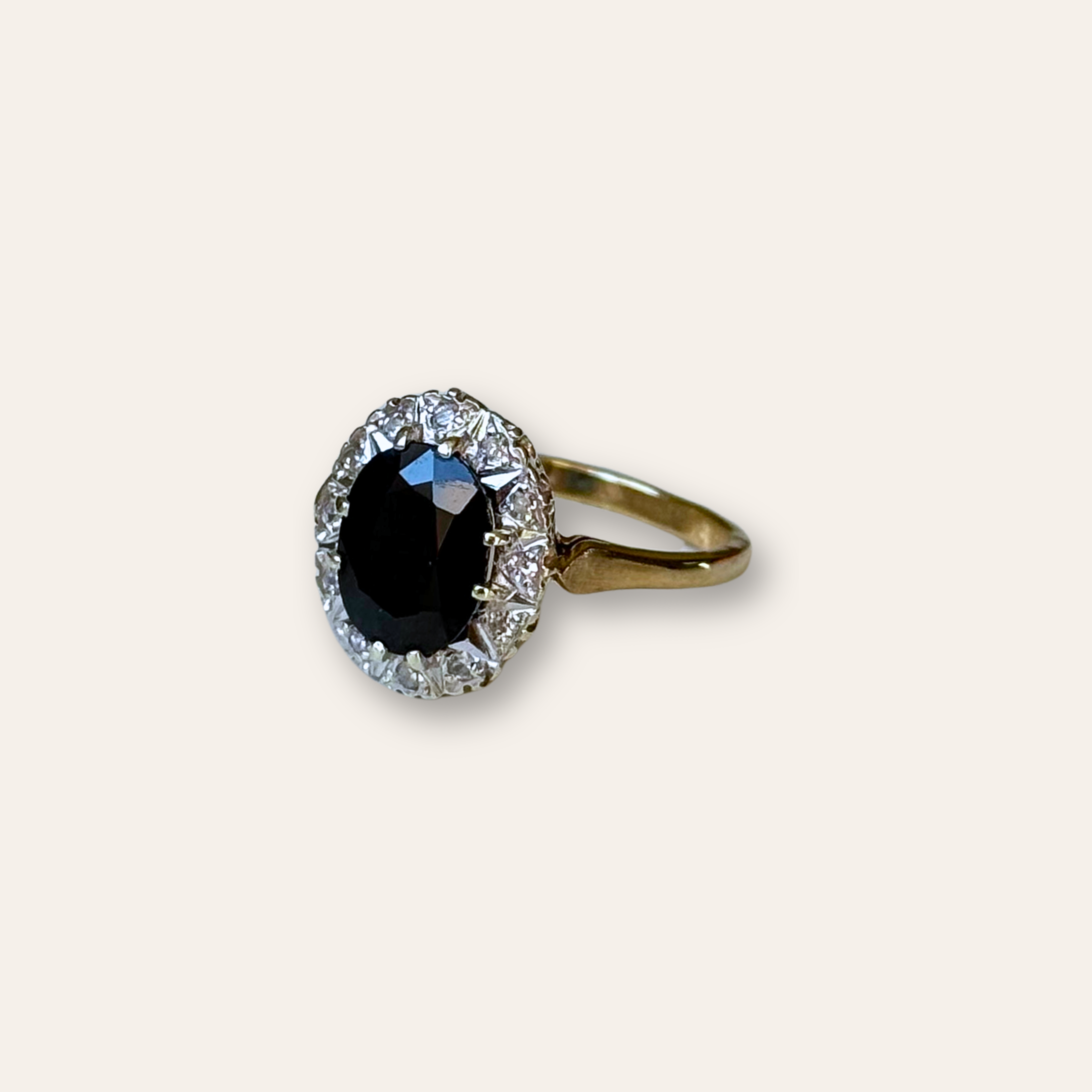 Saffier & Diamant Entourage Ring