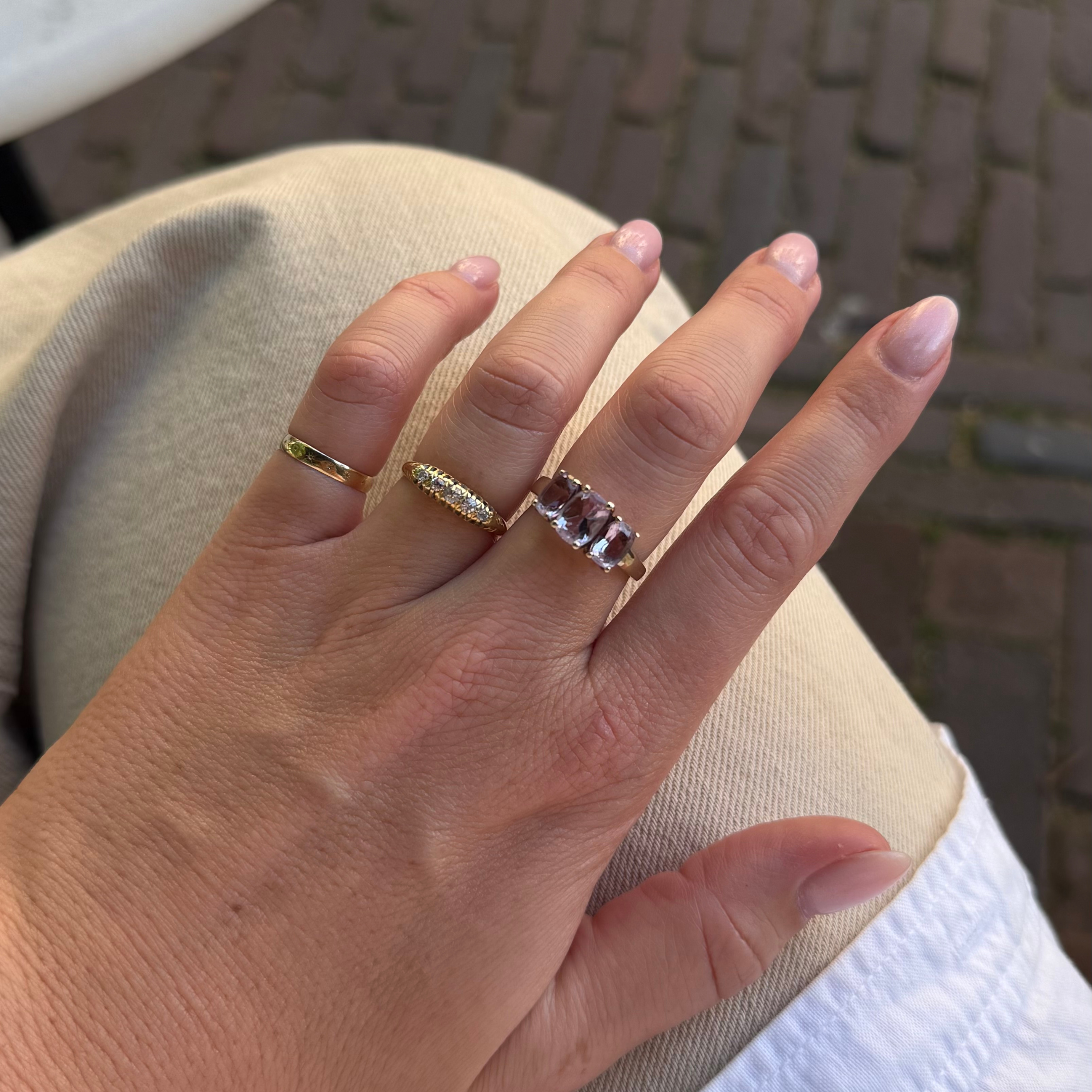 Amethist Trilogie Ring