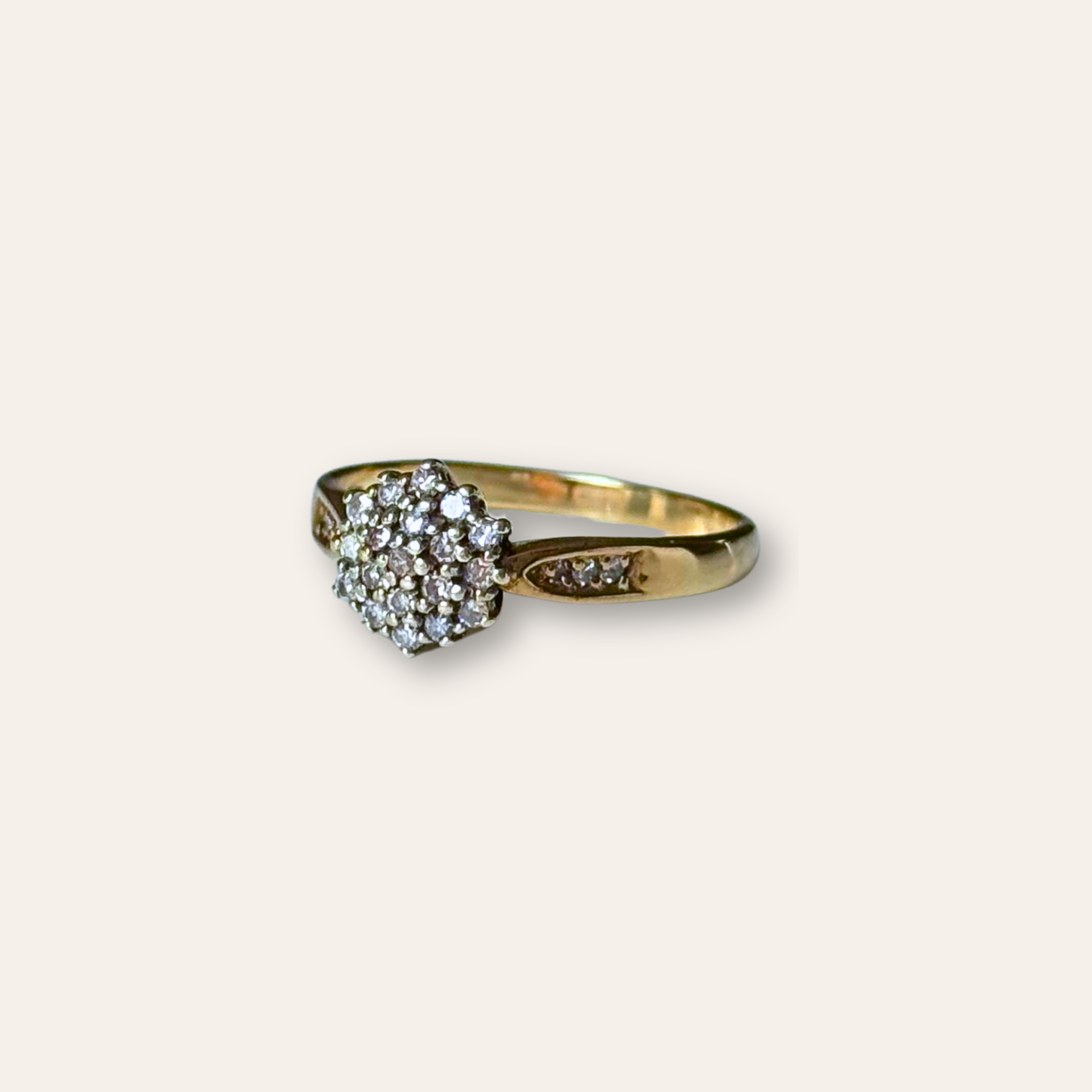 Diamant Cluster Ring
