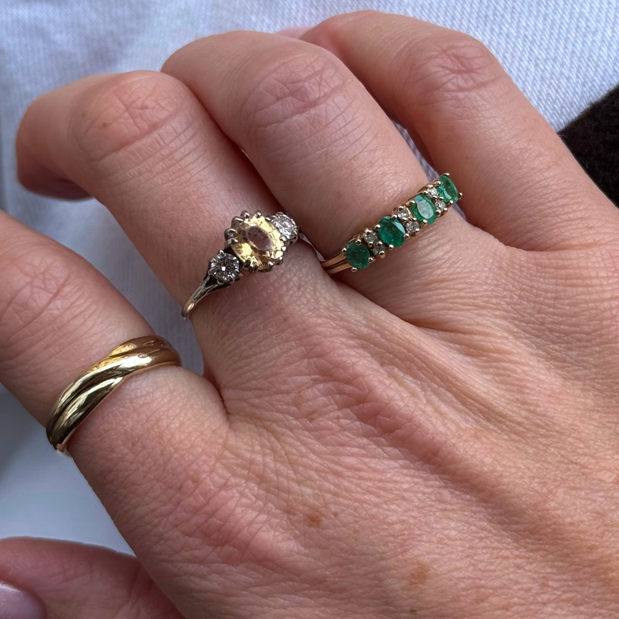 Smaragd & Diamant Ring