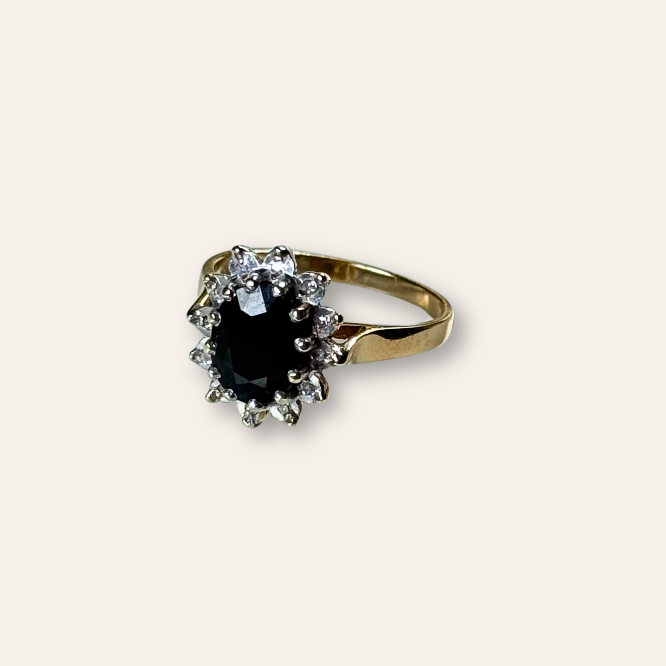Saffier & Diamant Entourage Ring