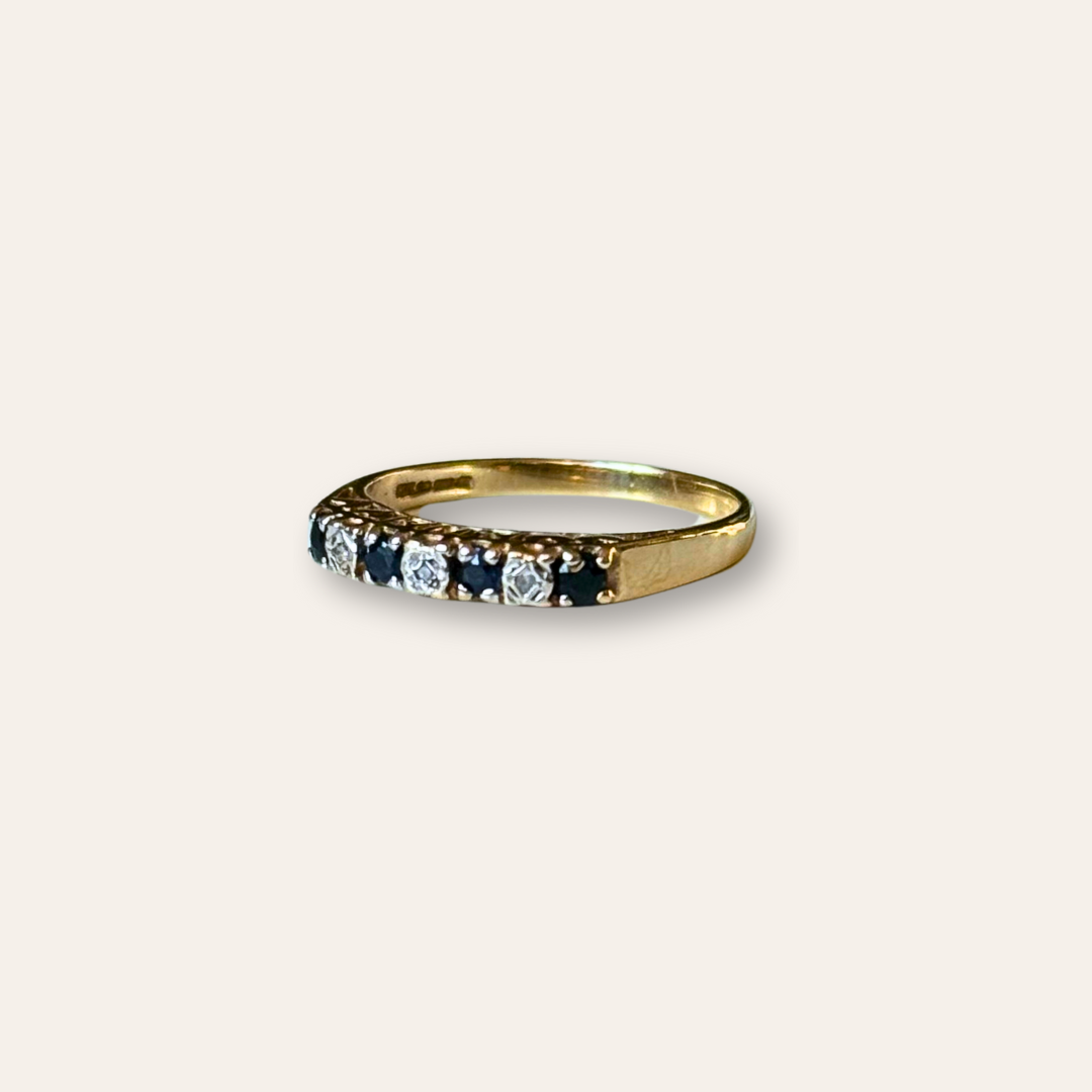 Mum Ring | Saffier & Diamant