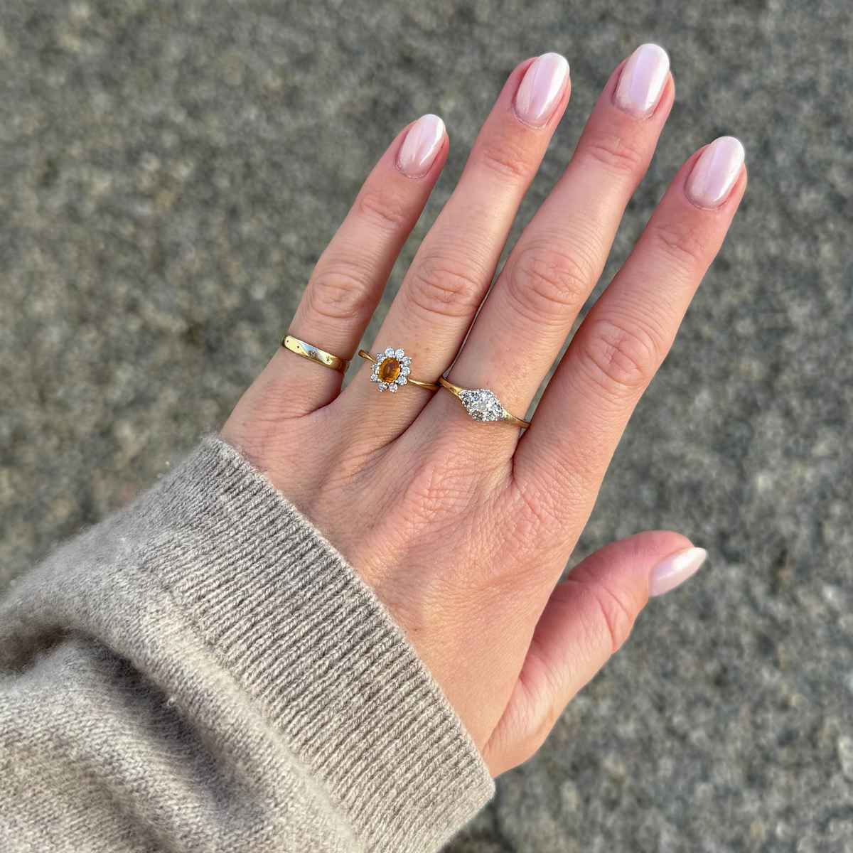 Saffier & Diamant Entourage Ring 18k