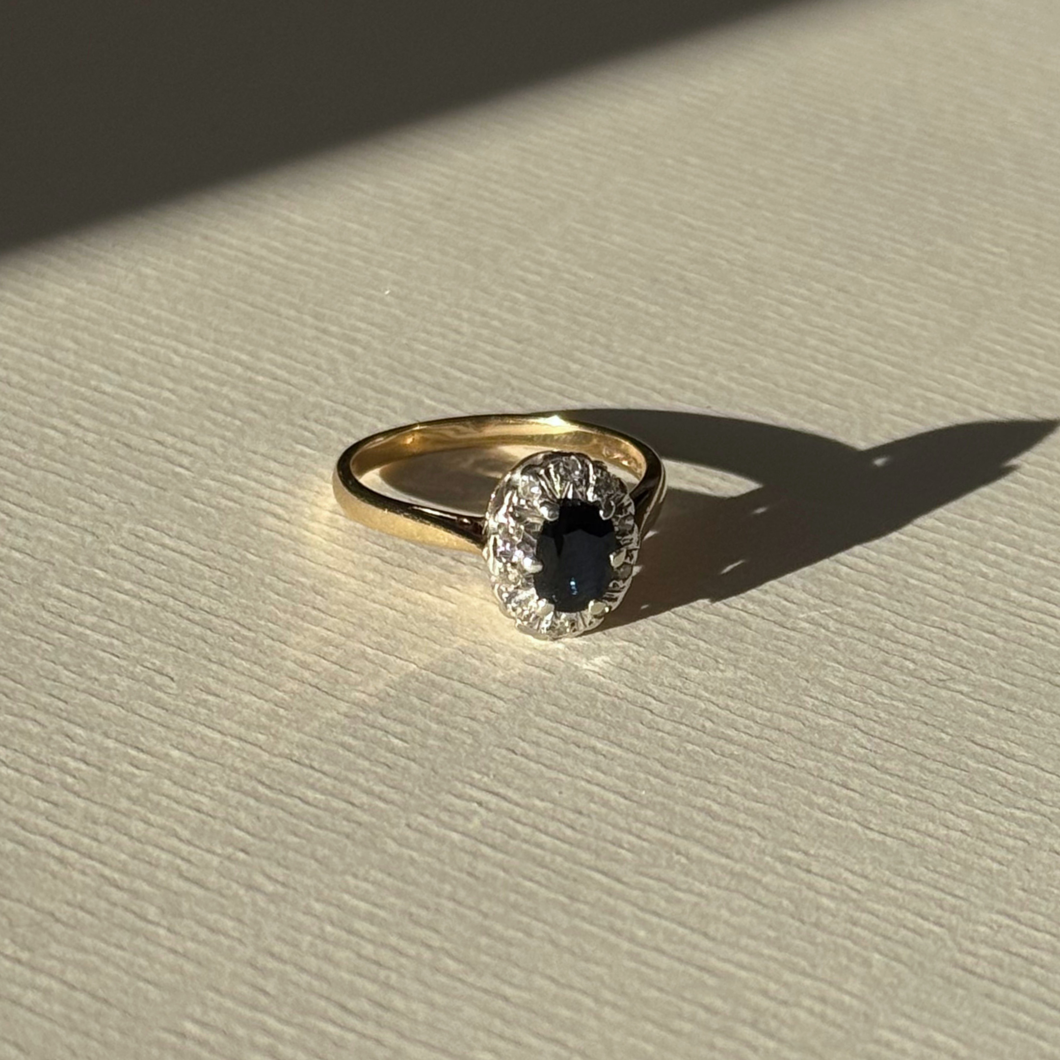 Saffier & Diamant Entourage Ring