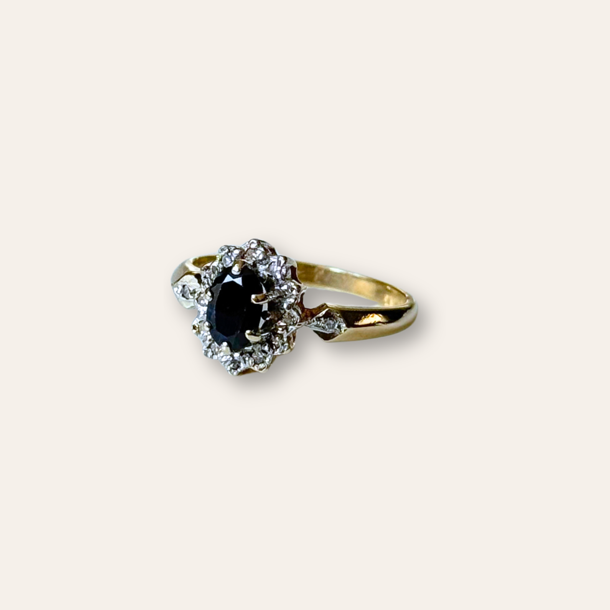 Saffier & Diamant Entourage Ring