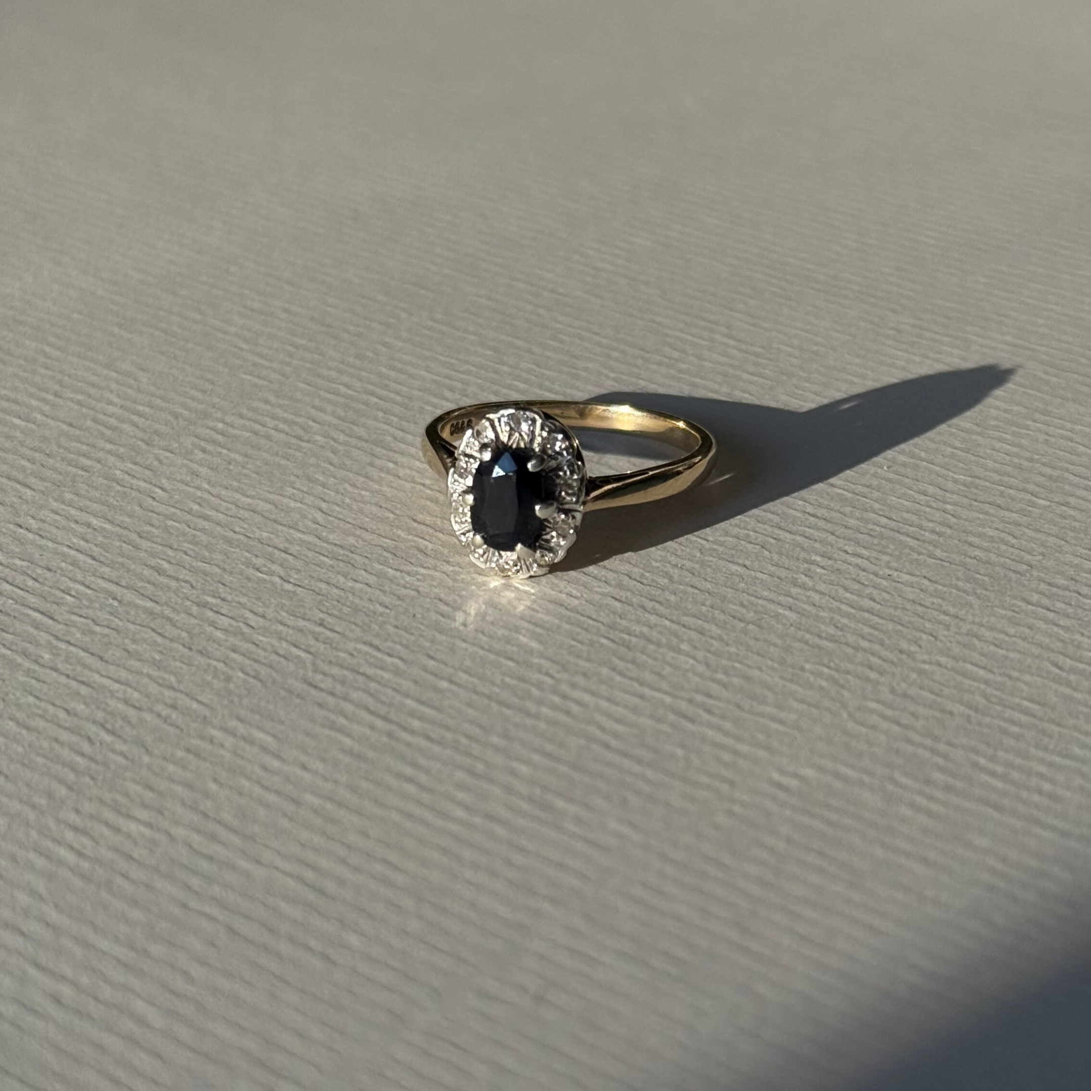 Saffier & Diamant Entourage Ring