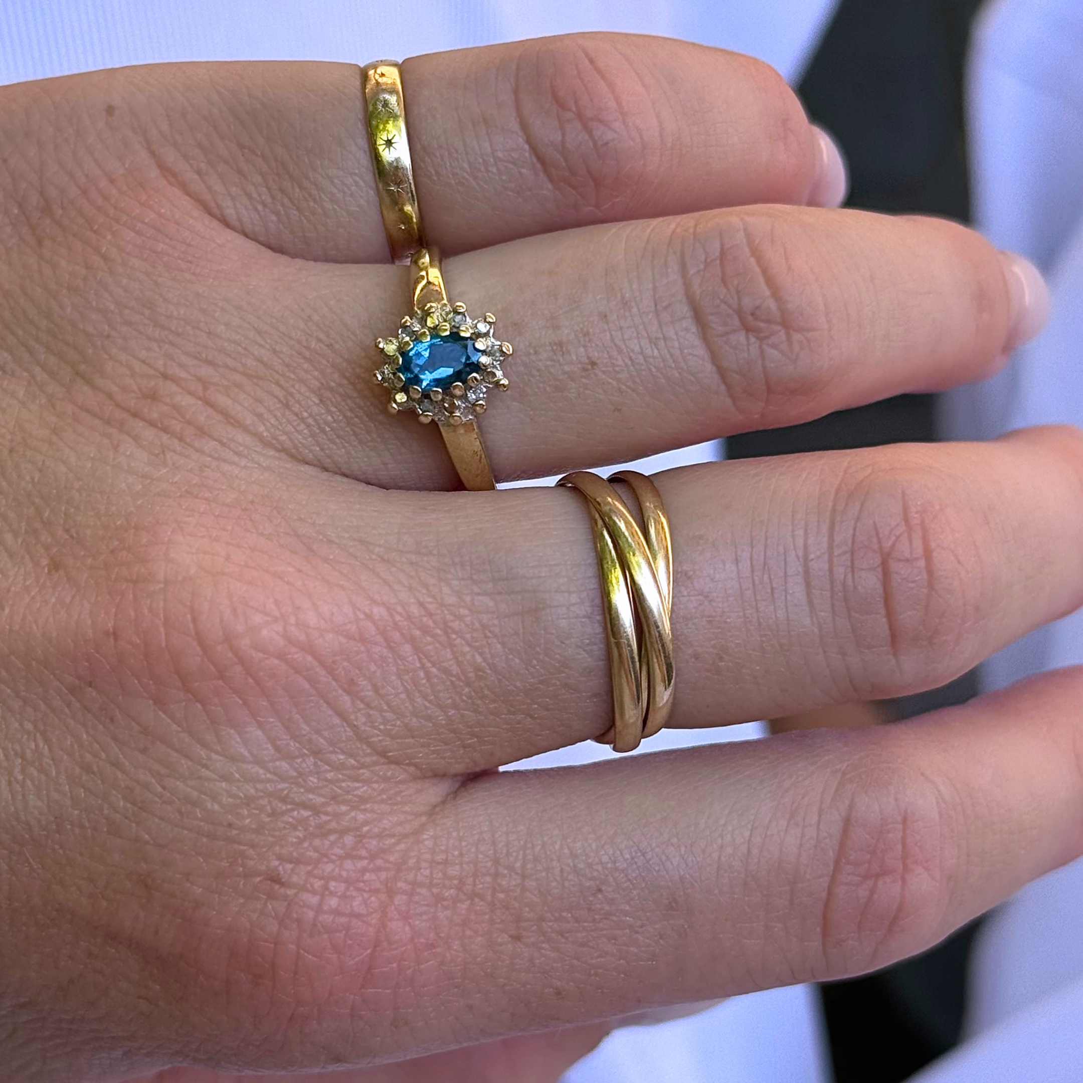 Topaas & Diamant Entourage Ring