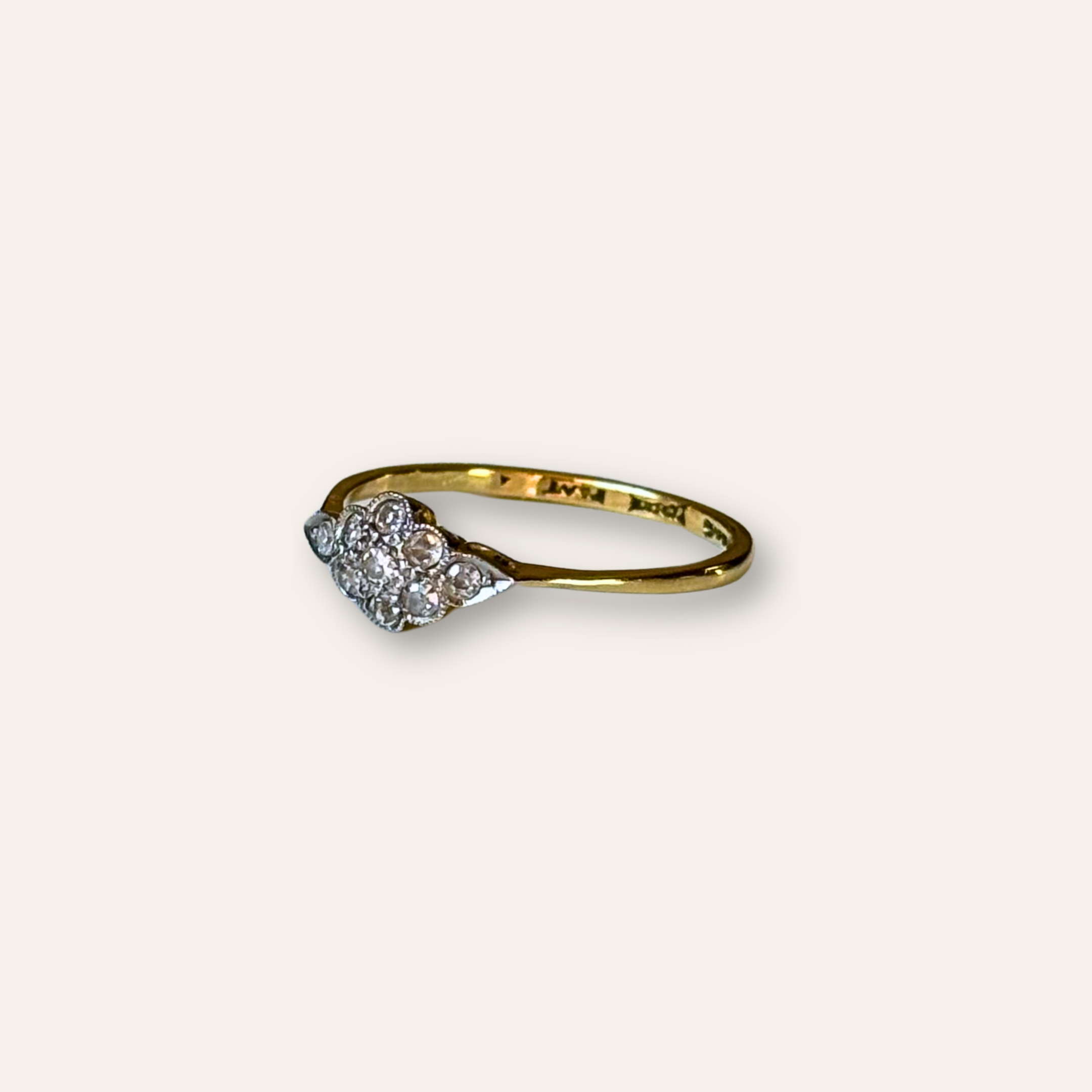 Diamant Cluster Ring 18k