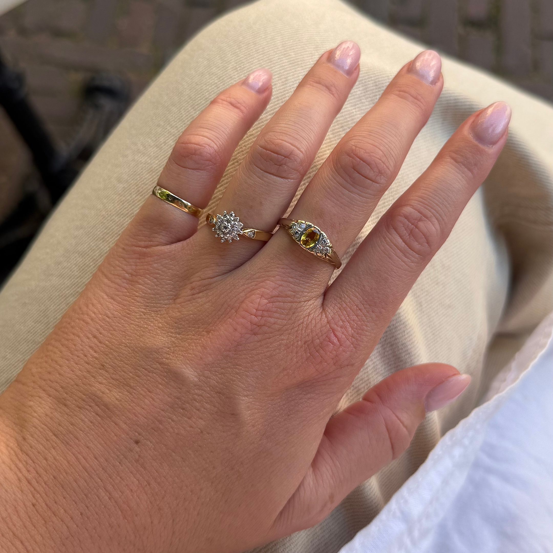 Diamant Cluster Ring 18k