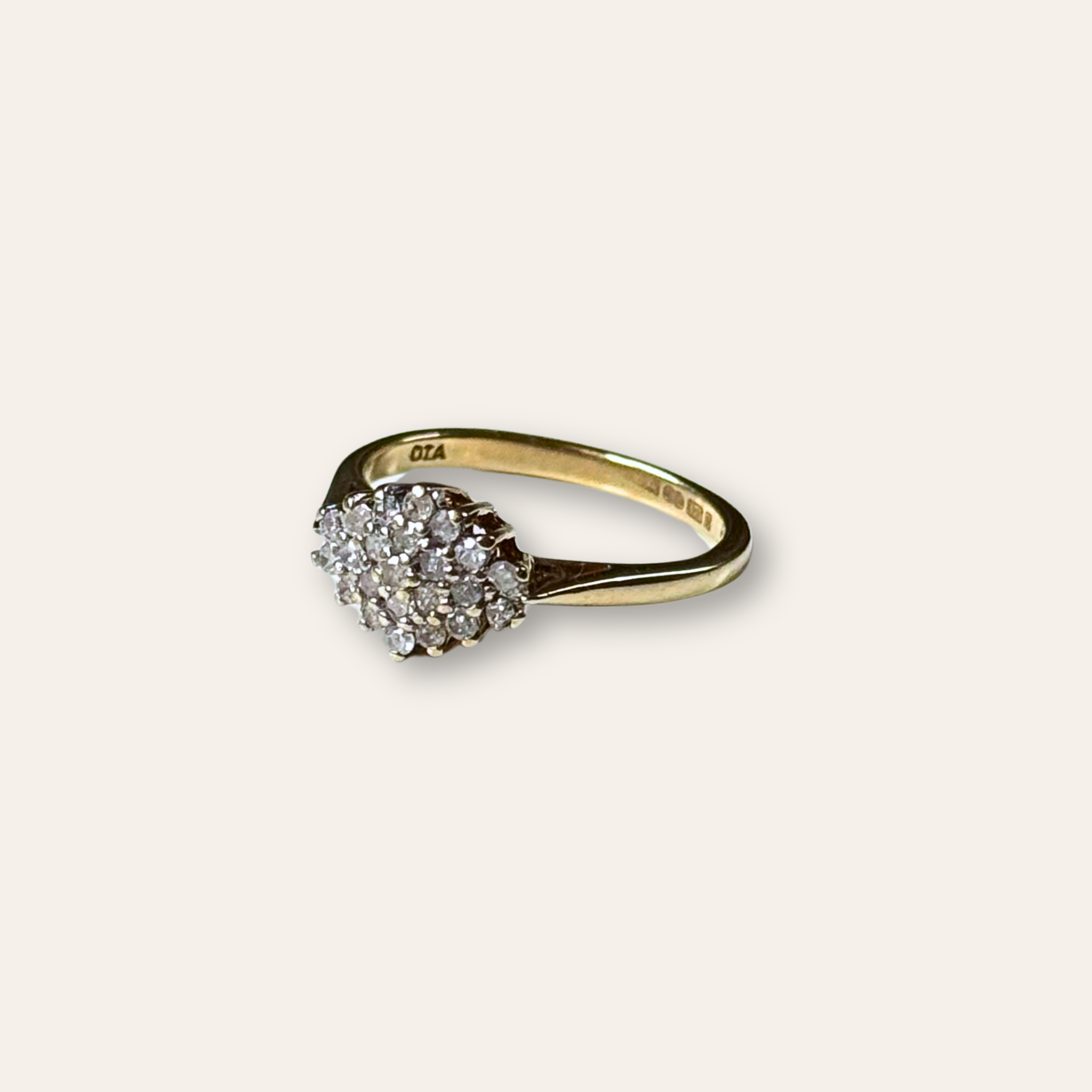 Diamant Cluster Ruit Ring