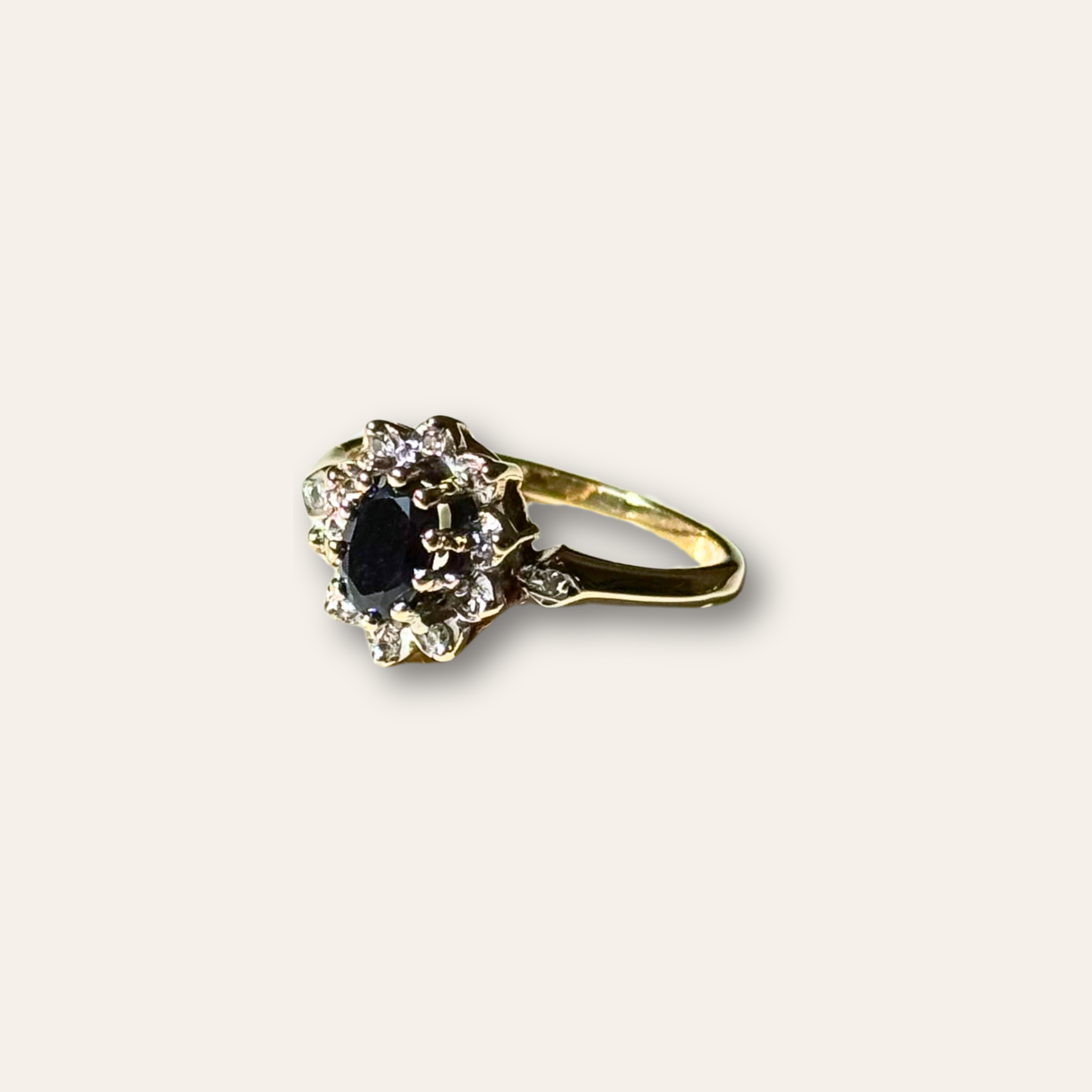 Saffier & Diamant Entourage Ring