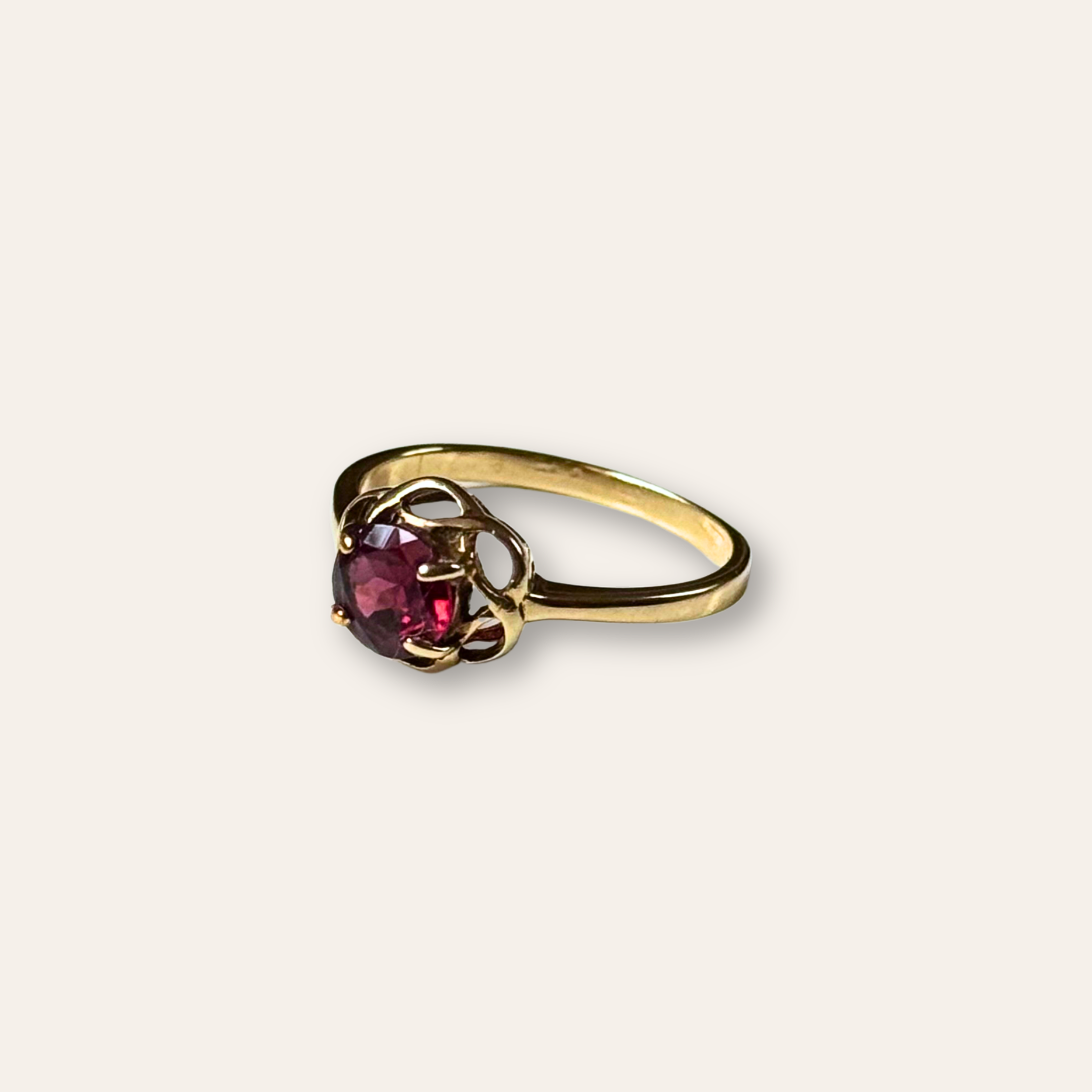 Granaat Bloem Ring