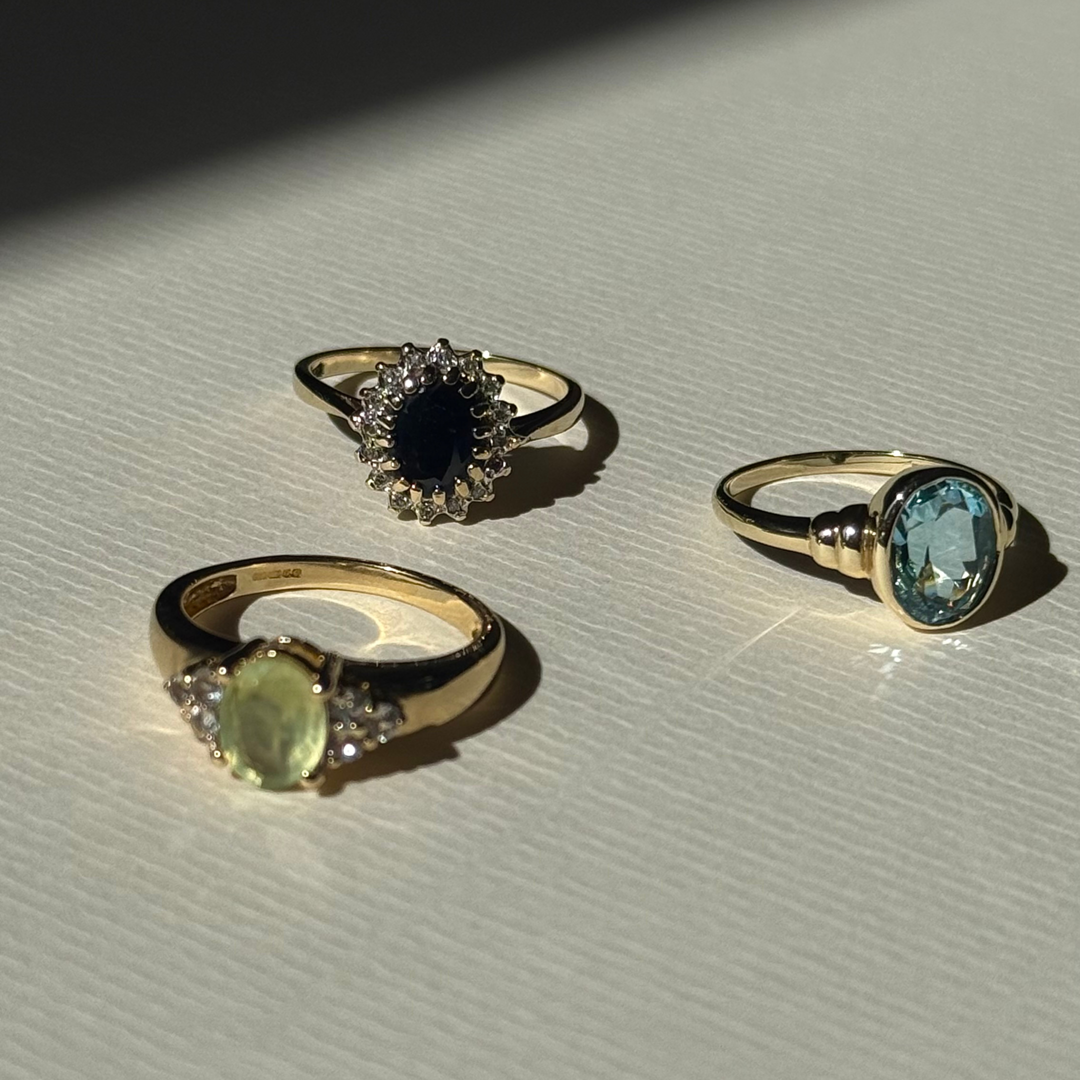 Saffier & Diamant Entourage Ring