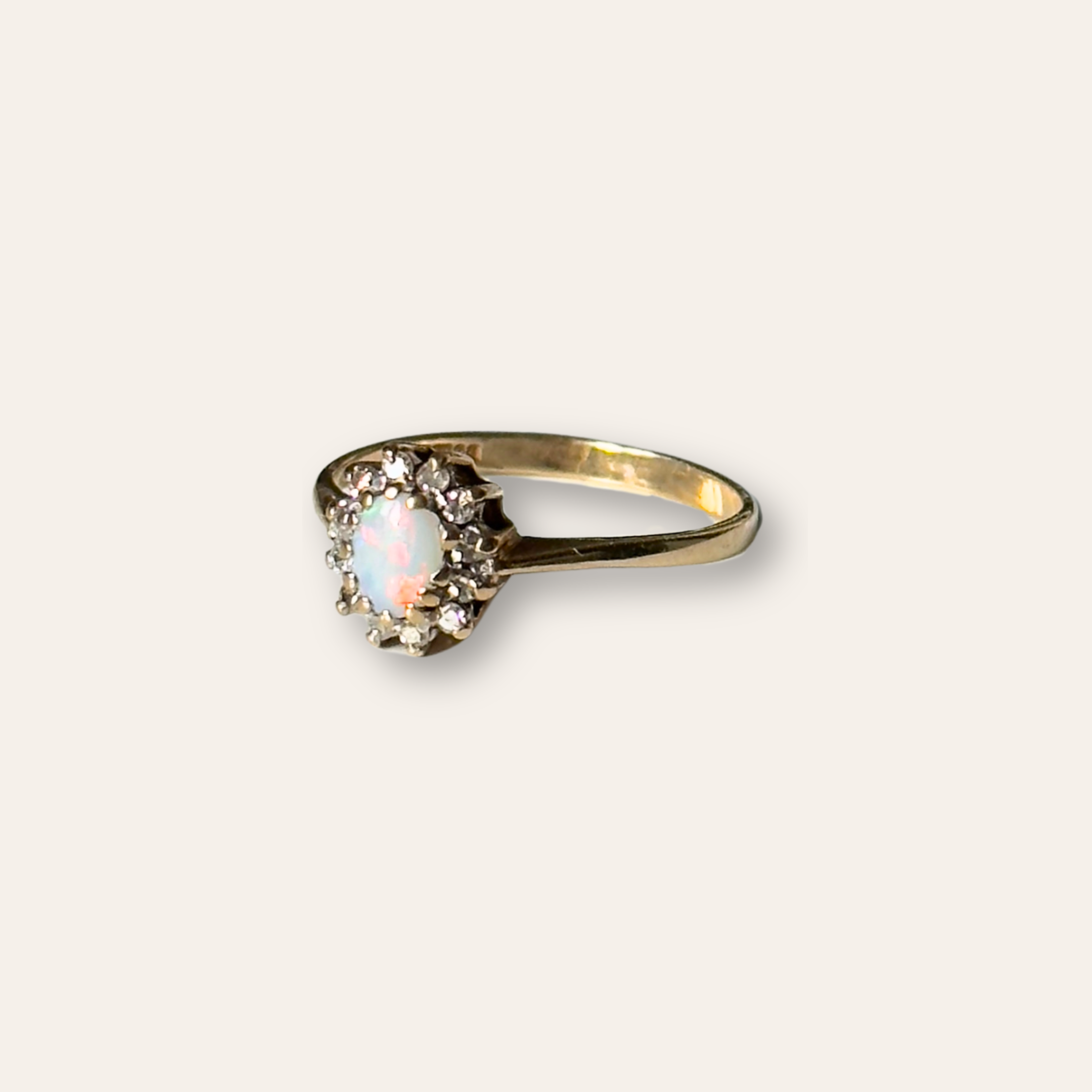 Opaal & Diamant Entourage Ring
