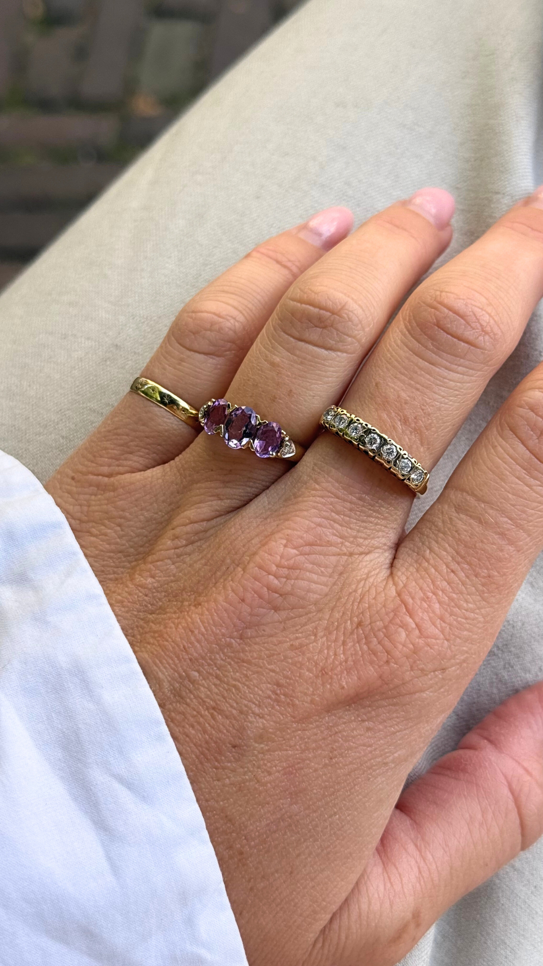 Giorgia | Amethist & Diamant Ring