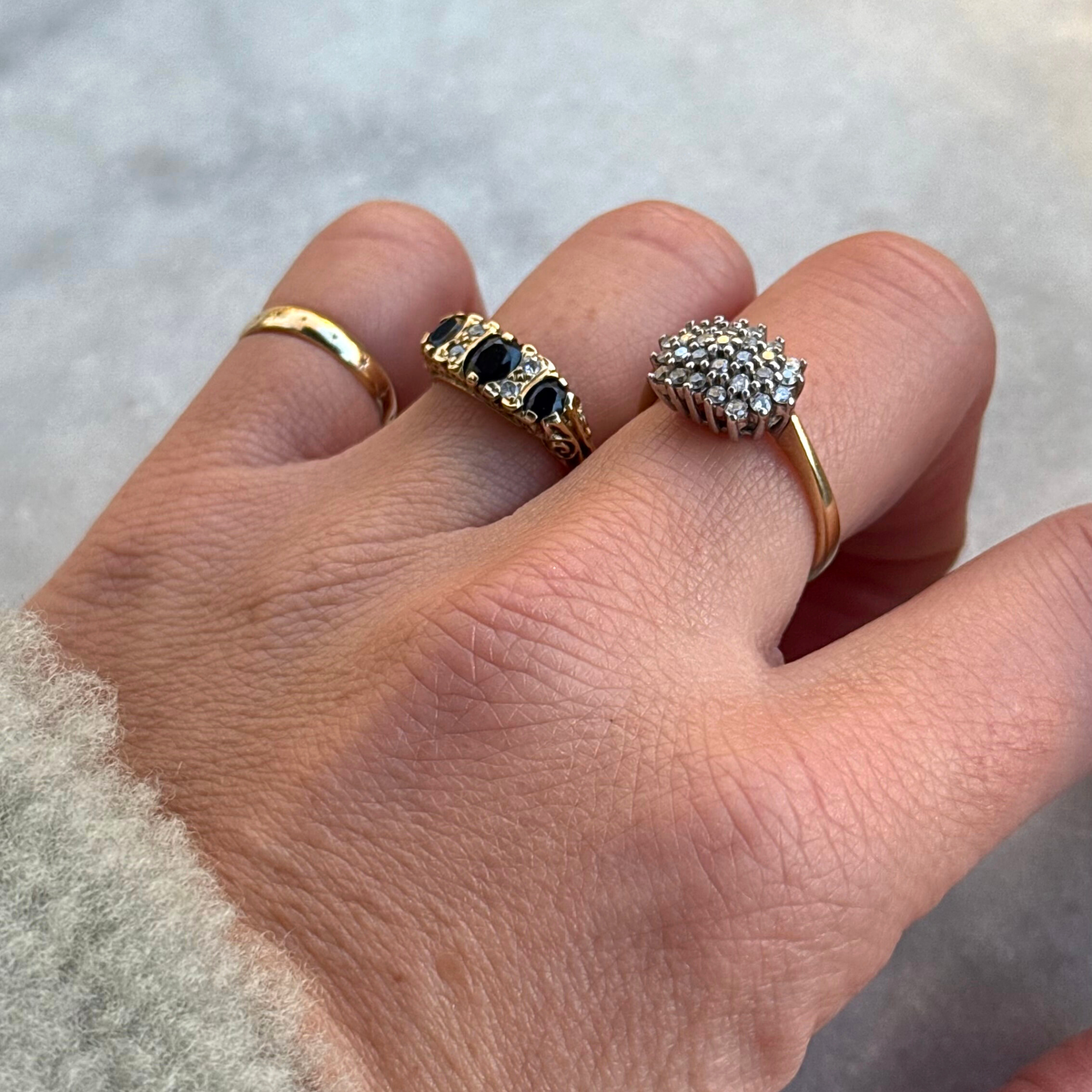 Diamant Cluster Ring