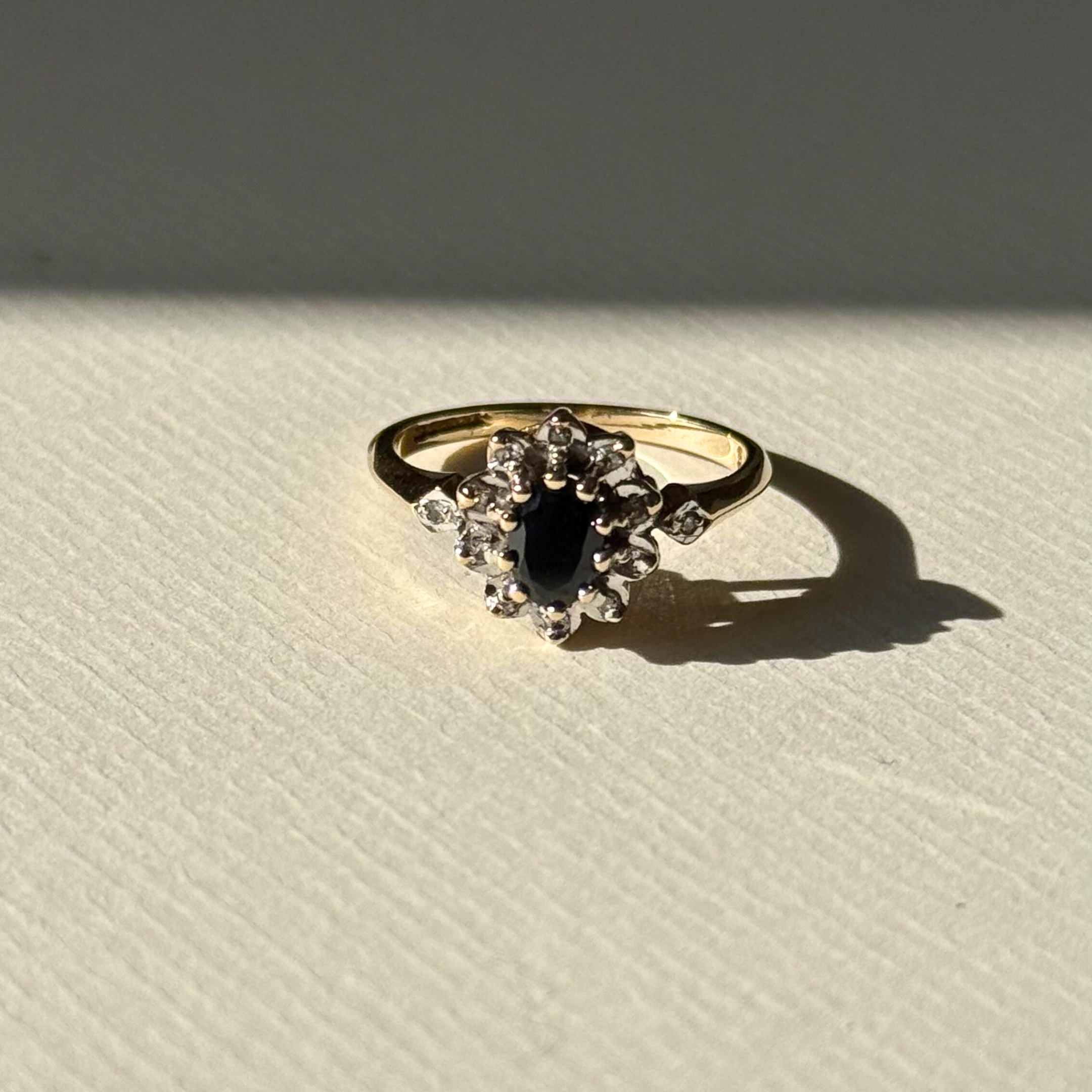 Saffier & Diamant Entourage Ring