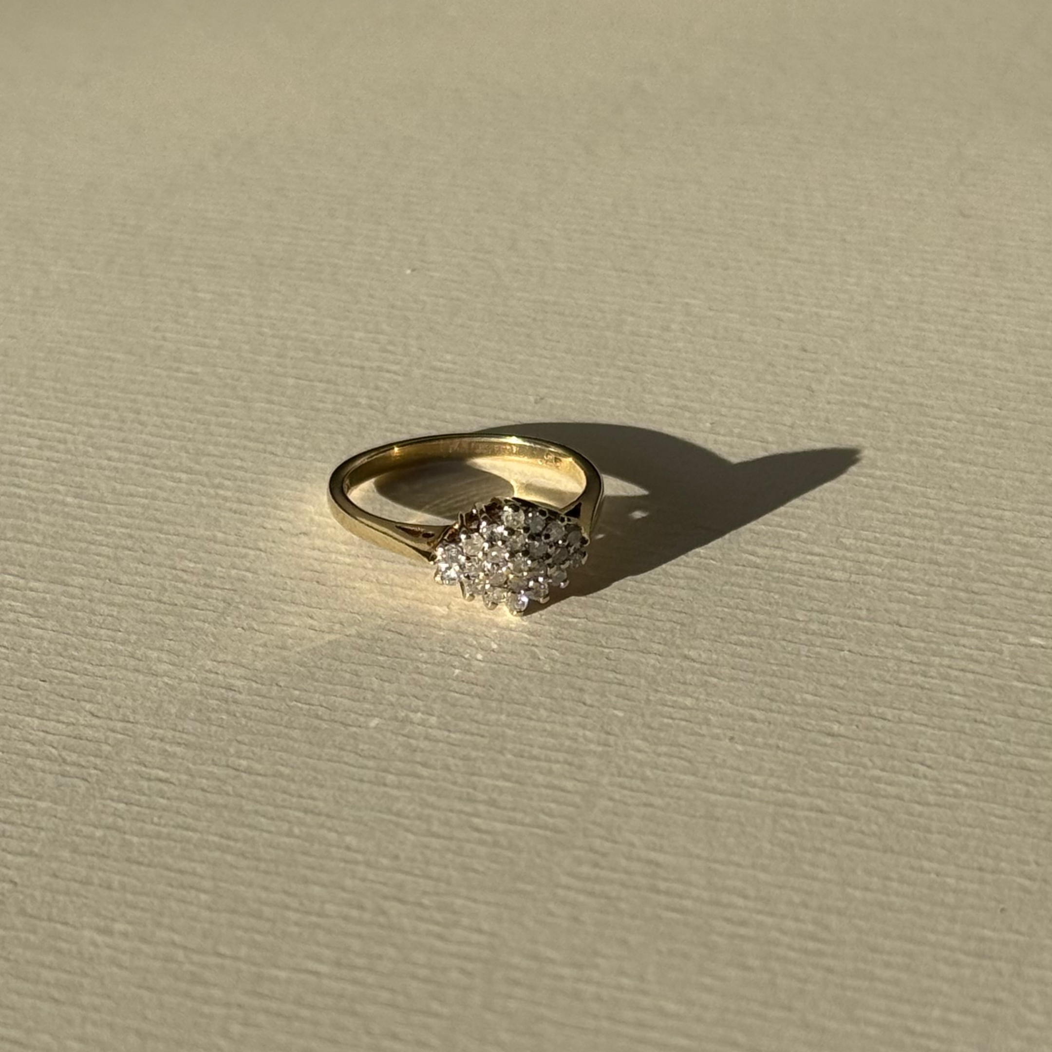 Diamant Cluster Ruit Ring