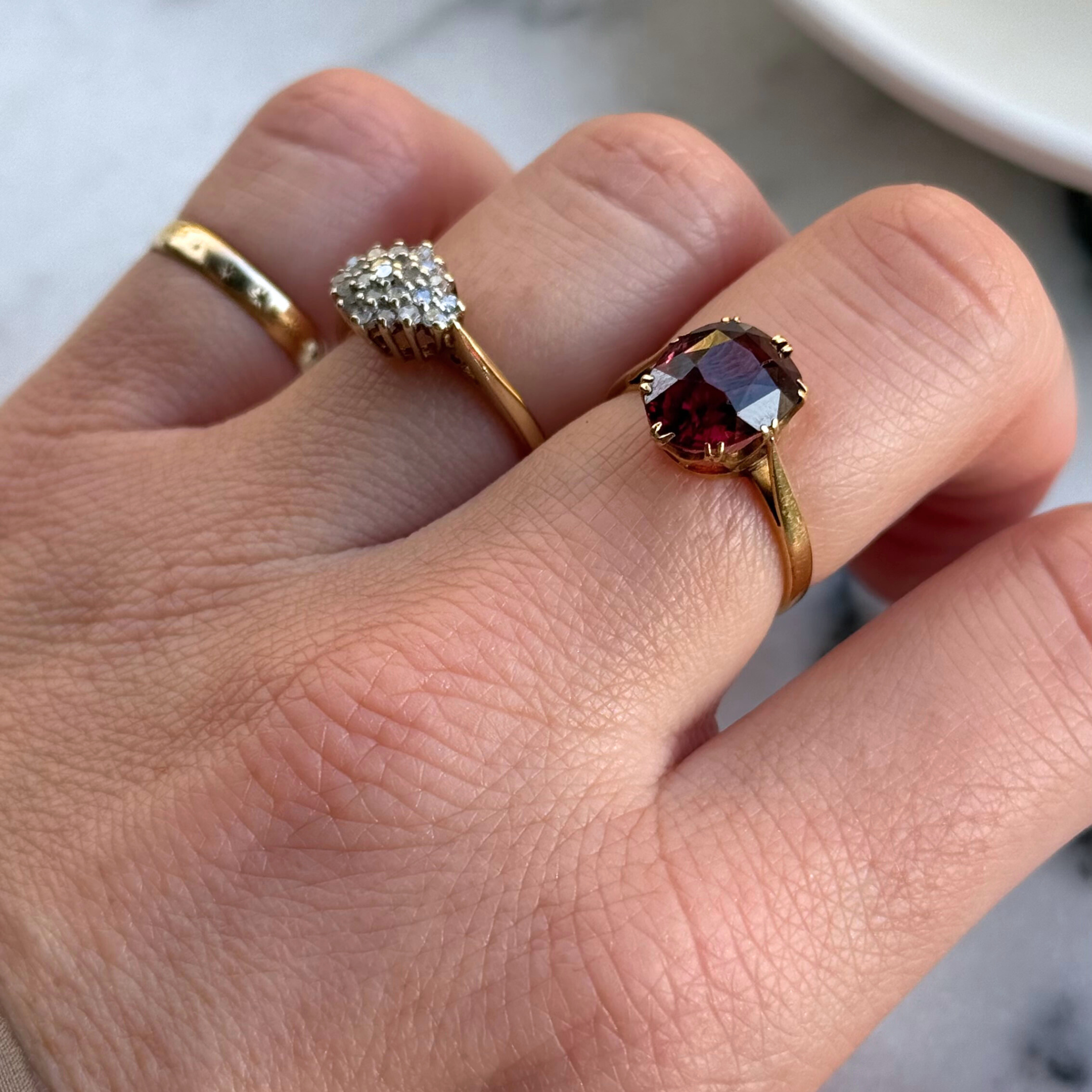 Diamant Cluster Ruit Ring