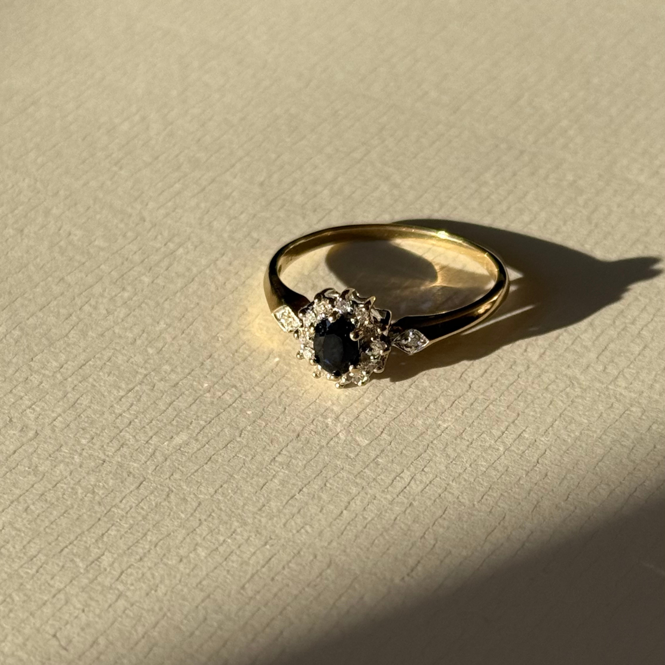 Saffier & Diamant Entourage Ring