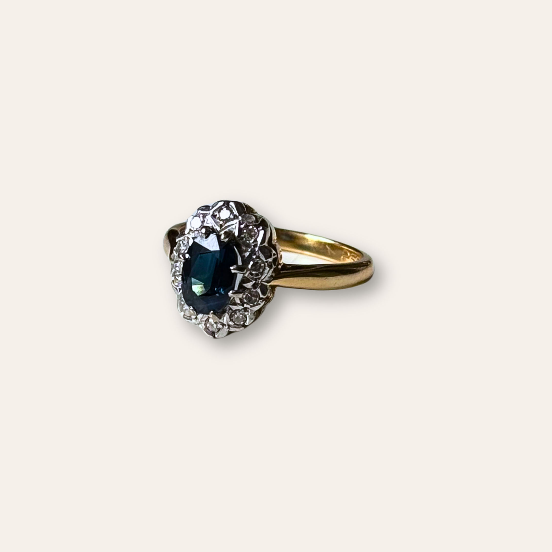 Saffier & Diamant Entourage Ring 18k