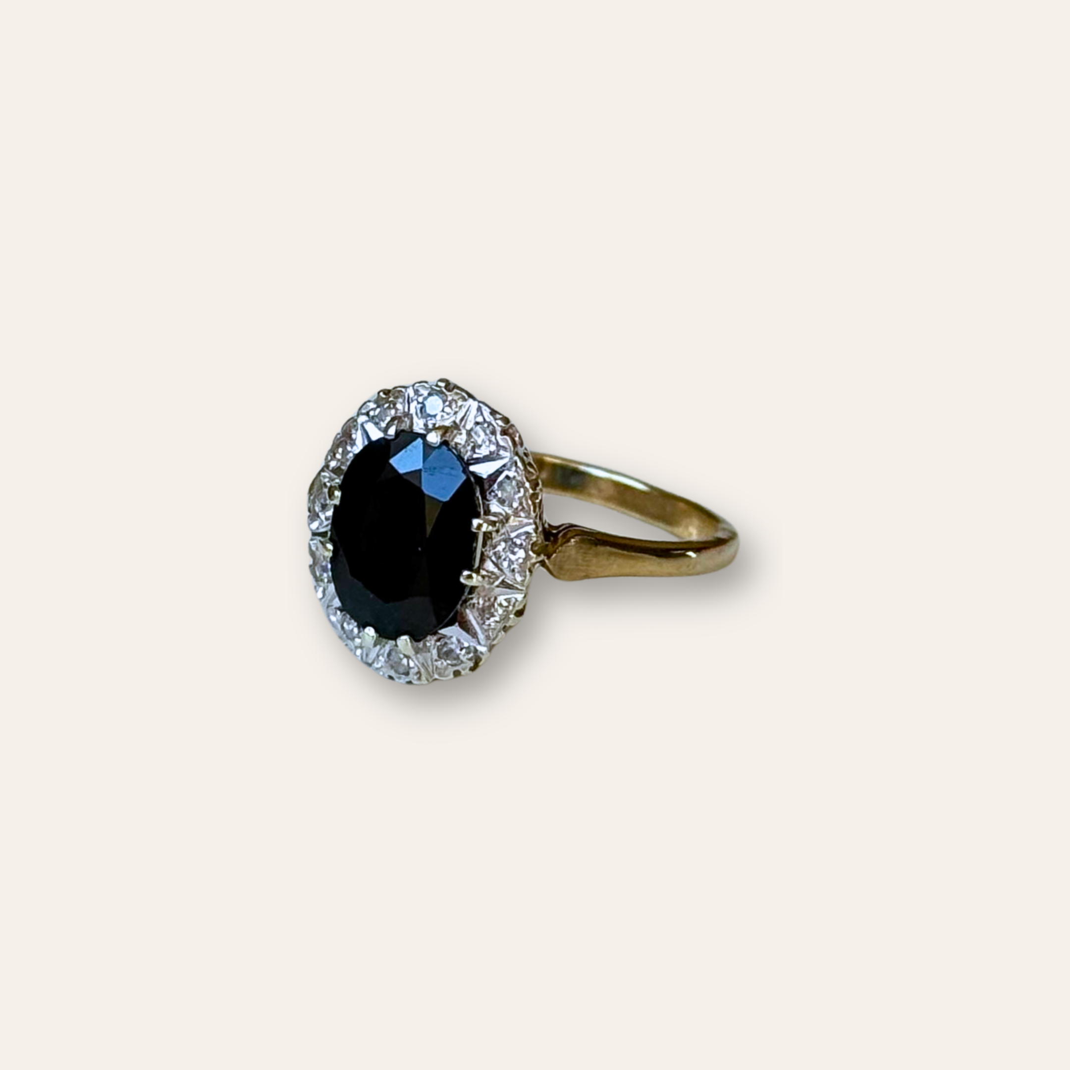 Saffier & Diamant Entourage Ring
