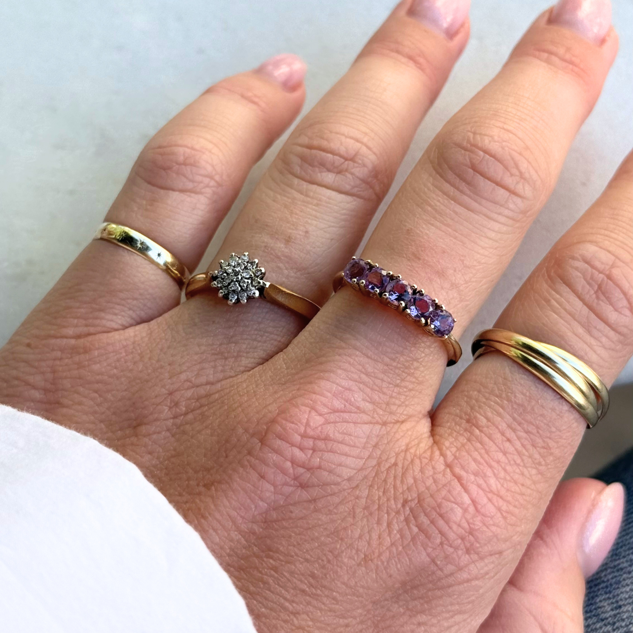 Amethist Rij Ring